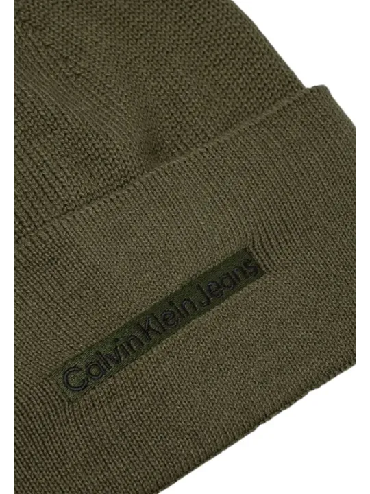 Dunkelolivfarbene Calvin Klein Jeans Beanie