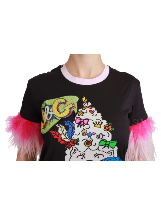 Tops & T-Shirts Chic Crewneck Year of the Pig Motif Tee 910,00 € 8053286642657 | Planet-Deluxe