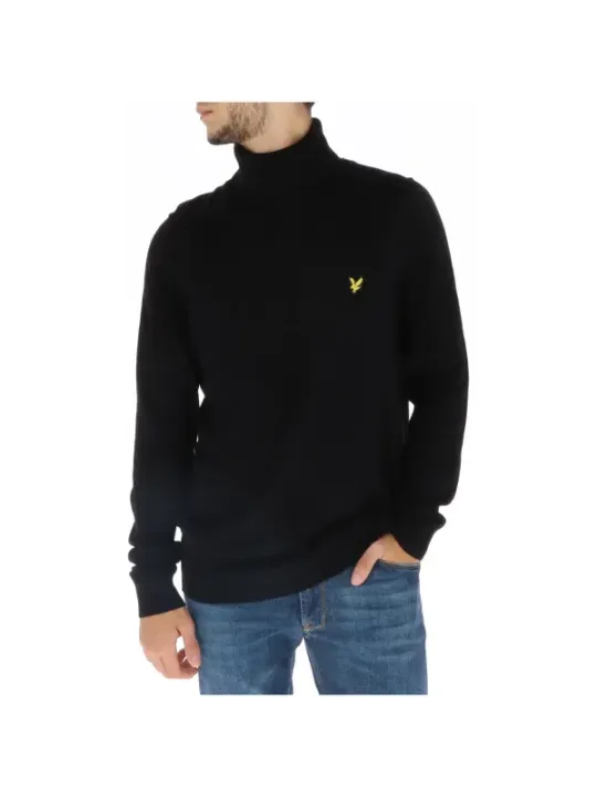 Schwarzer Lyle & Scott Rollkragenpullover