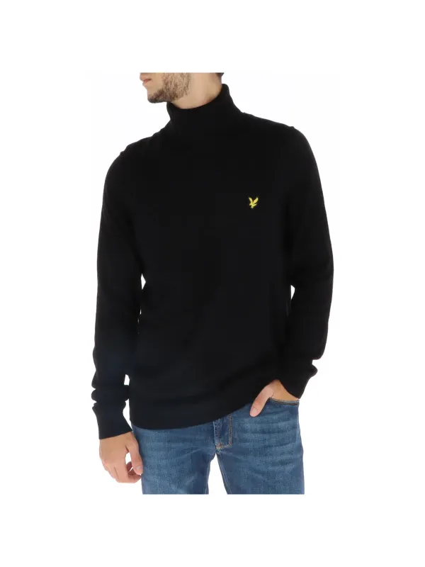 Schwarzer Lyle & Scott Rollkragenpullover Schwarzer Lyle & Scott Rollkragenpullover
