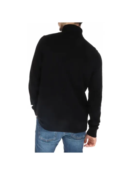 Schwarzer Rollkragenpullover Lyle & Scott