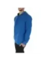 Blauer Kapuzenpullover mit rotem Logo