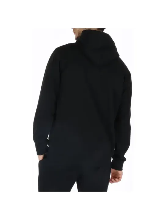 Schwarzer Herren Kapuzenpullover schlicht modern