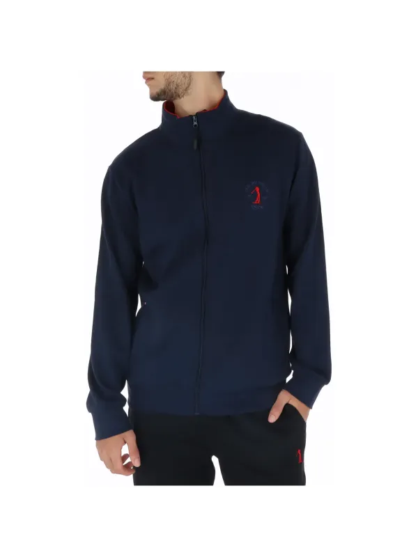 Marineblauer und roter Golfpullover Marineblauer und roter Golfpullover