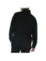 Schwarzer Rollkragenpullover aus Strickmaterial