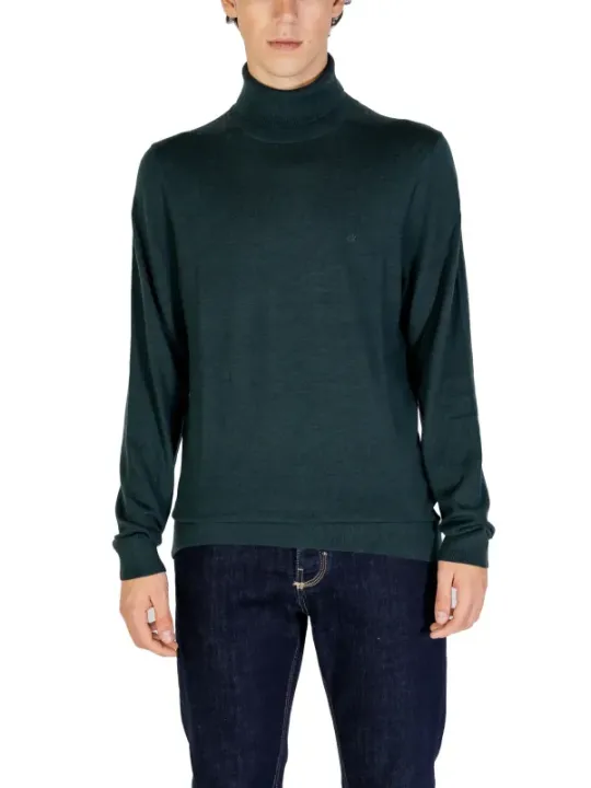 Grüner Calvin Klein Rollkragenpullover