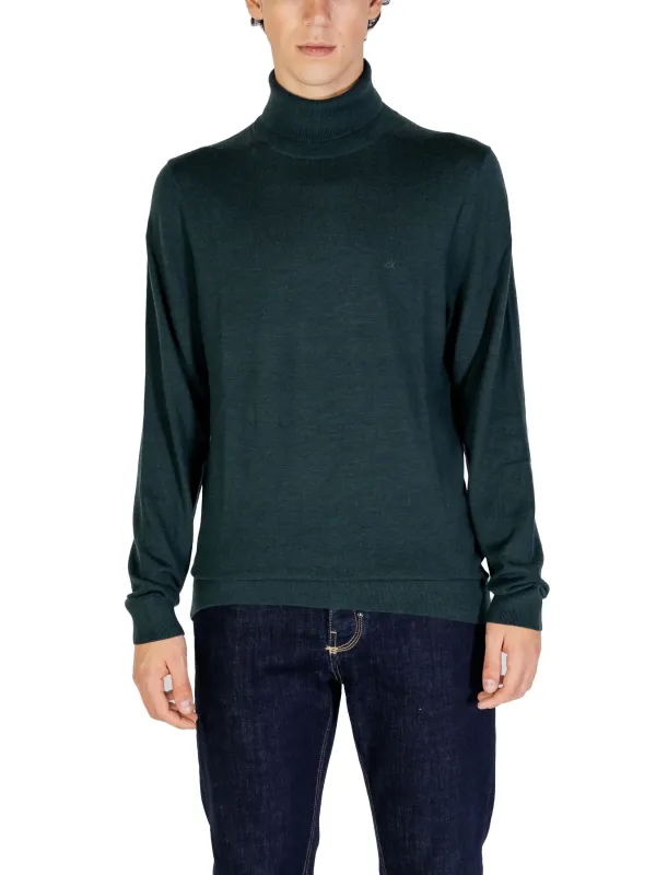 Grüner Calvin Klein Rollkragenpullover Grüner Calvin Klein Rollkragenpullover