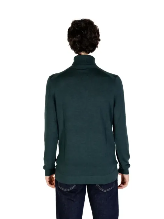 Dunkelgrünes Calvin Klein Langarmshirt