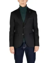 Schwarzer Gianni Lupo Herren Blazer