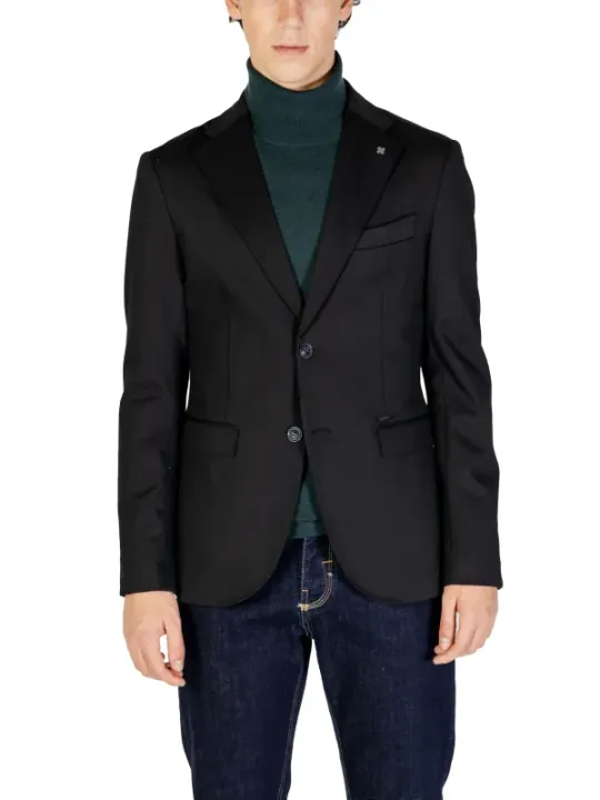 Schwarzer Gianni Lupo Herren Blazer