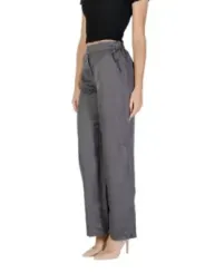 Graue, hochtaillierte Jacqueline De Yong Hose