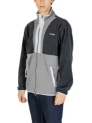 Graue Columbia Jacke mit Reißverschluss
