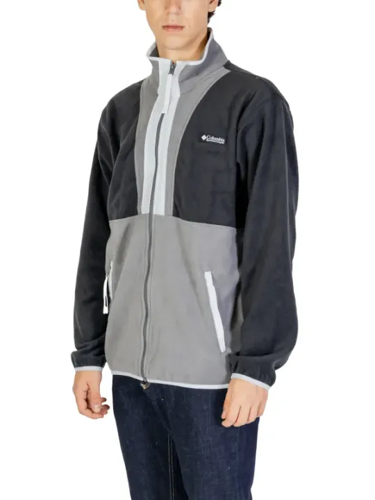 Graue Columbia Jacke mit Reißverschluss
