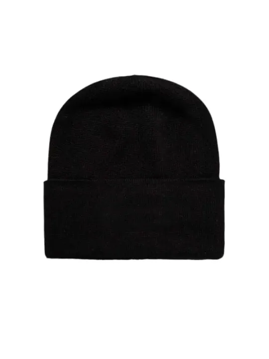 Schwarze Calvin Klein Strickmütze gefaltet