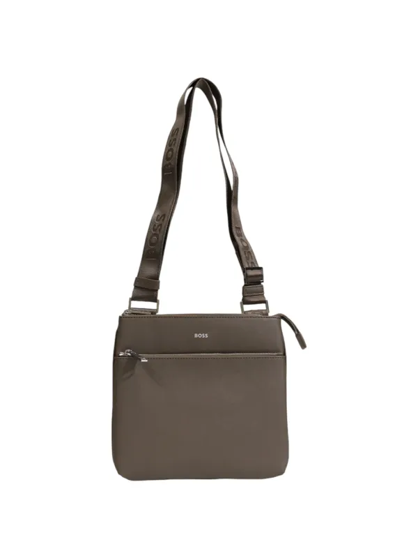 Braune BOSS Leder Umhängetasche Braune BOSS Leder Umhängetasche