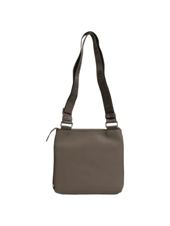 Braunes Leder Schultertasche Boss 478212