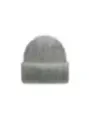 Gemusterte graue Strickmütze für Winter