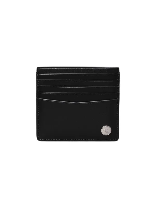 Schwarzes Calvin Klein Kartenetui aus Leder Schwarzes Calvin Klein Kartenetui aus Leder