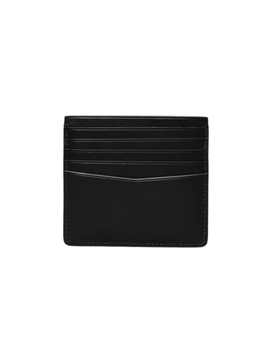 Schwarze Calvin Klein Kartenbörse Leder