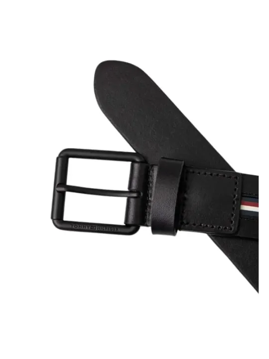 Schwarzer Tommy Hilfiger Ledergürtel