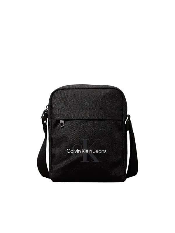 Schwarze Calvin Klein Nylon Umhängetasche
