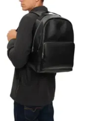 Schwarzer Calvin Klein Rucksack Lederoptik