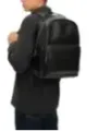 Schwarzer Calvin Klein Rucksack Lederoptik