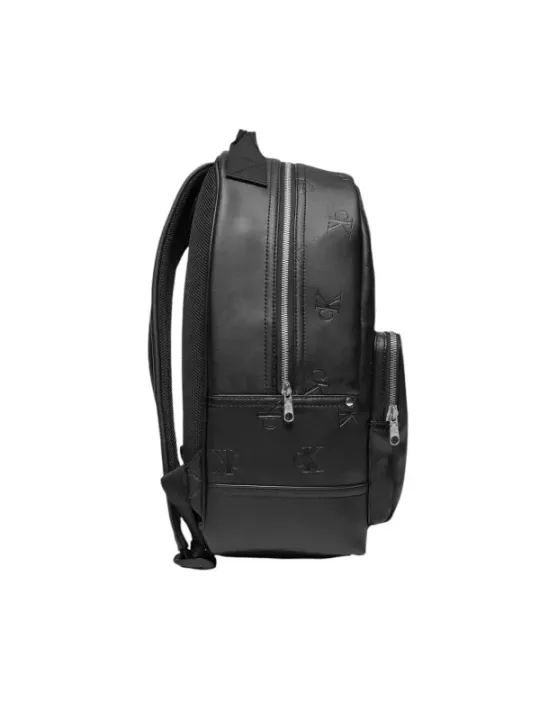 Schwarzer Calvin Klein Kunstleder Rucksack