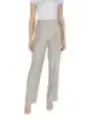 Helle Damen Stoffhose gerades Bein