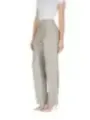 Beige Stoffhose mit hoher Taille