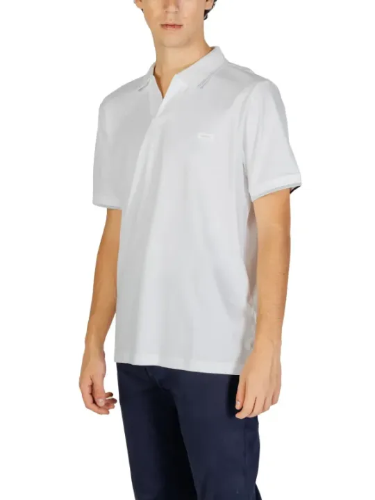 Weißes Calvin Klein Poloshirt Herren
