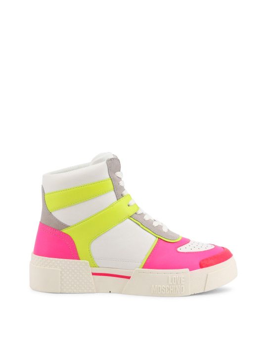 Weiße Love Moschino High-Top Sneaker
