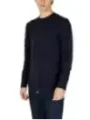 Dunkelblauer Kaschmir Kabelstrick Pullover