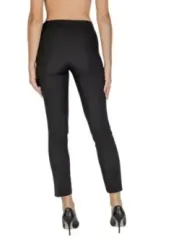 Schwarze, hochtaillierte Cropped-Hose Sandro Ferrone