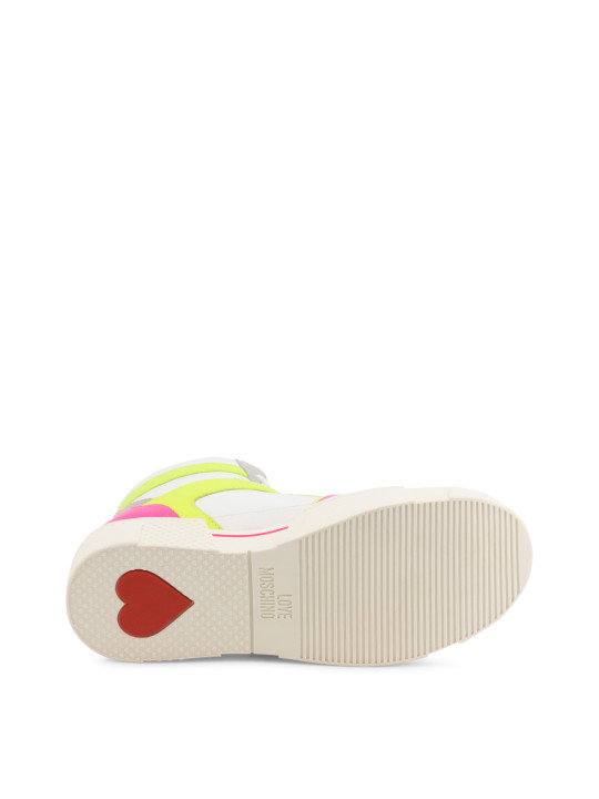 Weiße Love Moschino Herz-Sneakers