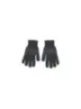 Schwarze Strickhandschuhe mit weißen Punkten