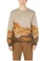Gianni Lupo Strickpullover grau meliert