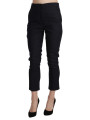 Jeans & Pants Chic High Waist Cropped Capri Pants 600,00 € 7333413031303 | Planet-Deluxe