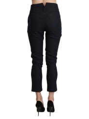 Jeans & Pants Chic High Waist Cropped Capri Pants 600,00 € 7333413031303 | Planet-Deluxe