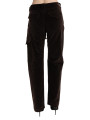 Jeans & Pants Chic High Waist Cargo Pants in Sophisticated Brown 680,00 € 7333413031310 | Planet-Deluxe