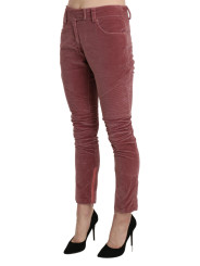 Jeans & Pants Chic Red Mid Waist Skinny Trousers 600,00 € 7333413031341 | Planet-Deluxe