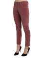 Jeans & Pants Chic Red Mid Waist Skinny Trousers 600,00 € 7333413031341 | Planet-Deluxe