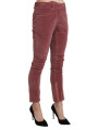 Jeans & Pants Chic Red Mid Waist Skinny Trousers 600,00 € 7333413031341 | Planet-Deluxe