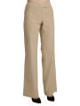 Jeans & Pants Chic Beige High-Waist Wide Leg Pants 600,00 € 8050246180266 | Planet-Deluxe