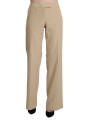 Jeans & Pants Chic Beige High-Waist Wide Leg Pants 600,00 € 8050246180266 | Planet-Deluxe