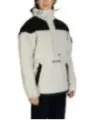Weiße Herrenjacke mit schwarzen Ärmeln