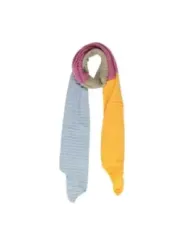 Rosa-Taupe-Gelber gestreifter Pieces Schal 477514
