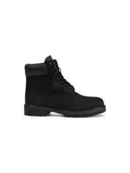 Schwarze Timberland-Stiefel robuste Sohle
