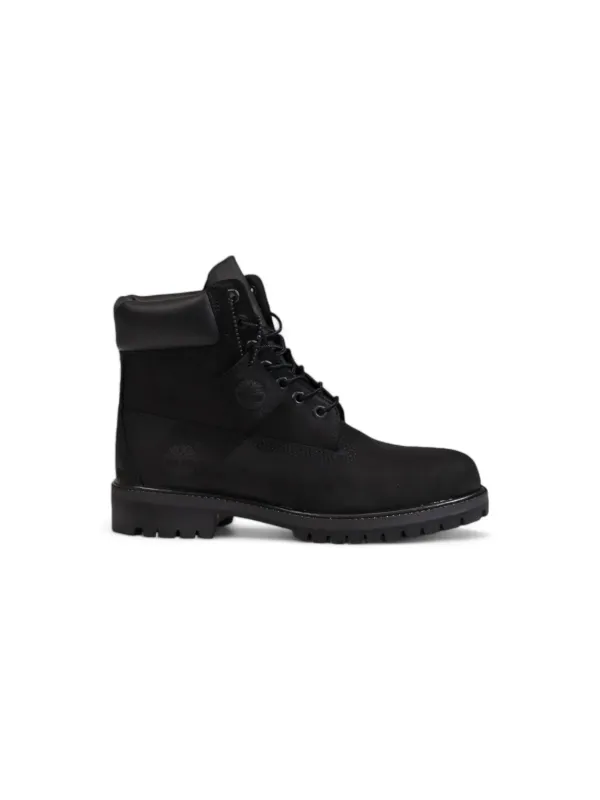 Schwarze Timberland-Stiefel robuste Sohle Schwarze Timberland-Stiefel robuste Sohle