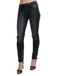Jeans & Pants Elegant Low Waist Skinny Black Jeans 250,00 € 7333413032812 | Planet-Deluxe